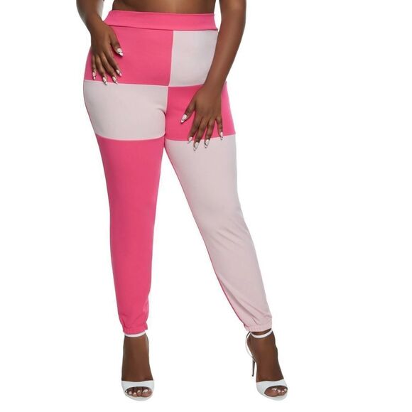 Plus Size Colorblock Sweatpants - Picture 1 of 9